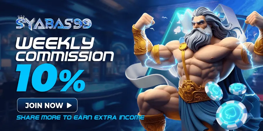 Syabas99 Online Casino Malaysia Weekly Commission 10%
